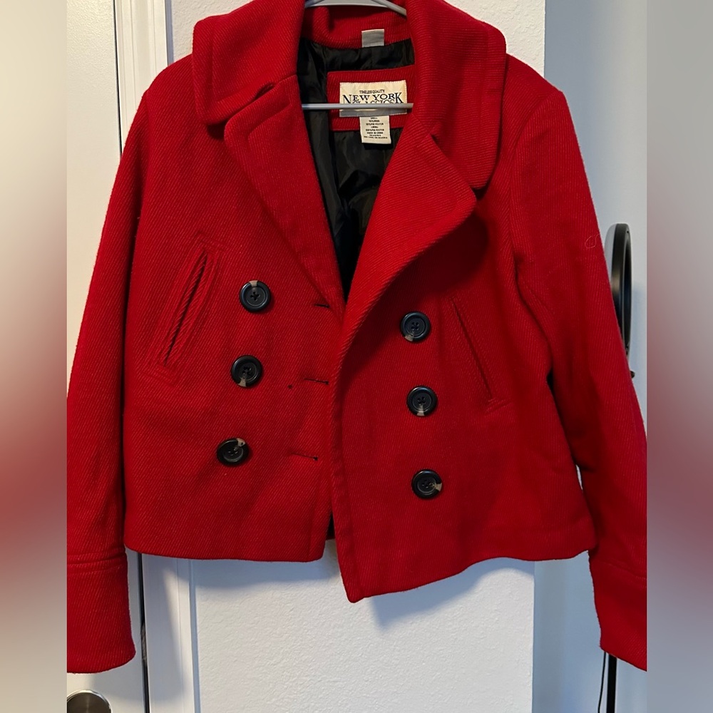 Beautiful vintage red wool jacket